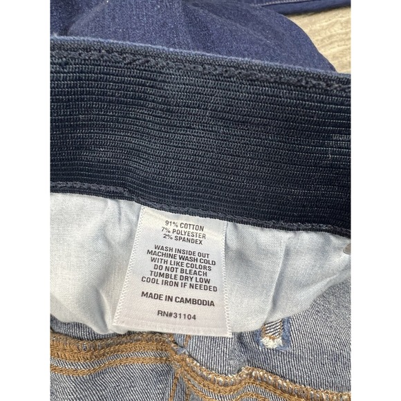 Wonderly Jeans Womens 10 S Blue‎ Dark Wash Mid Rise Skinny Stretch Waist - Picture 12 of 12